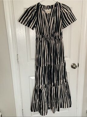 Anthropologie | Dresses | New Anthropologie The Thea Longsleeve Twofer Maxi  Dress Medium Neutral Combo | Poshmark